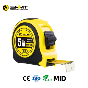 Mètre Ruban Rétractable SMMT 5 Mètres à Lame en Acier ABS Haute Visibilité avec Retour Automatique et Verrouillage par Bouton Poussoir pour Décoration Intérieure - Product Image 1