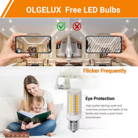 E12 E11 2700K-6500K AC120V LED Bombilla de maíz Bombilla de araña para bombillas LED con certificación ETL FCC