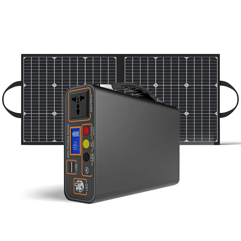 Batteriesp eicher All in One mit Panel EU Batterie Solaire Solargenerator Backup Backup 200W Solargenerator für Camping