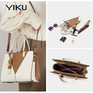 Bolso Tote de Cuero Elegante Personalizado de Fabricante <span class=keywords><strong>con</strong></span> 20 Años de Experiencia, Bolso de Mano de Cuero Genuino para Mujer Madura, Bolso Elegante <span class=keywords><strong>con</strong></span> Solapa - Product Image 2