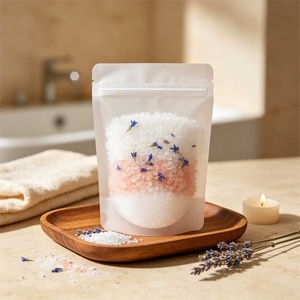 Brinelume Körper-Bade-Geschenkset: Natürliches Botanisches Epsom-Salz, Magnesiumsulfat, Meersalz für Entspannende Fußbäder und Heim-Spa in Mattiertem Beutel - Product Image 3