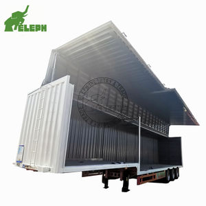 3/4/5/<span class=keywords><strong>6</strong></span> Boîte de 12 mètres aile latérale ouverte Boîte de rangement pour remorque de camion Cargo Dry Van Truck <span class=keywords><strong>Semi</strong></span> Trailer - Product Image 6