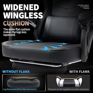 Cadeira Gamer Ergonômica AJUNION ODM OEM, Cadeira de Jogo Grande e Alta, Cadeira de Computador em Couro PU, Cadeiras Reclináveis para Gamers - Product Image 6