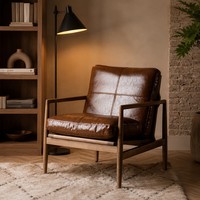 Fauteuil simple moderne, style rétro du milieu du siècle, fauteuil de salon en bois massif, chaise de détente pour balcon et chambre