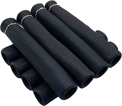 EIGHT High Heat Shield Engine Spark Plug Wire Boots Protect Sleeve Cover Univers