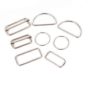 ห่วงโลหะรูปตัว D แบบสี่เหลี่ยมและวงกลมสำหรับกระเป๋า อุปกรณ์ปรับระดับได้ - Product Image 2