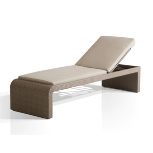 Chaises longues et transats en rotin PE pour hôtels et piscines, vente en gros d'usine - Product Image 5