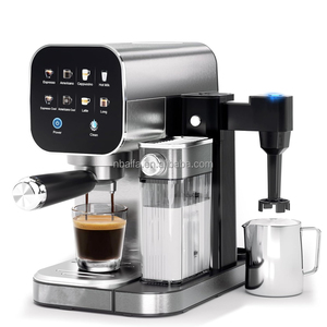 Macchina per Caffè Espresso Domestica Digitale Aifa in Acciaio Inox 1350W con Serbatoio per Latte <span class=keywords><strong>Russo</strong></span>, per Caffè Freddo, Latte e Cappuccino - Product Image 1