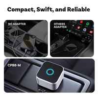 Adaptateur sans fil 2-en-1 CarPlay Android Auto, Dongle USB Plug & Play, Convertisseur intelligent pour la vente en gros aux distributeurs automobiles