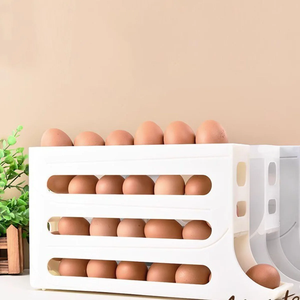 Special <b>Egg</b> Organizer Tool Plastic Material Fridge Side Door <b>Egg</b> Holder for Home Kitchen or Camping Use - Product Image 5