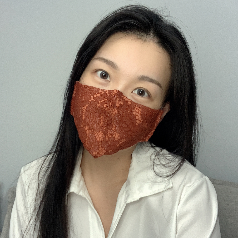 Моющиеся женские 3 слоя ткани низкий минимальный объем заказа Лидер продаж шоколада и корицы отличаются элегантным и модным кружевом вечерние маска для лица