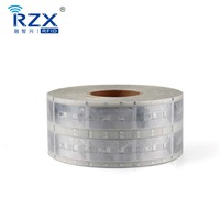 Etiqueta Rfid barata programable 60*30mm F08 FM11RF08 FM11RF08S Chip Rfid incrustación húmeda Etiqueta inteligente etiqueta adhesiva Woonen tarjeta incrustación