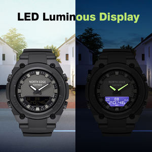 Reloj Digital para Hombre North Edge <span class=keywords><strong>FORTRESS</strong></span> 2026, Relojes Deportivos para Exteriores, Hora Mundial, Cuenta Regresiva, Reloj LED Luminoso, Reloj Inteligente Digital - Product Image 6