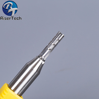 Fraise à 3 cannelures mèches de toupie cnc pointe carbure TCT dents droites mèches pour le travail du bois plastique acrylique PVC