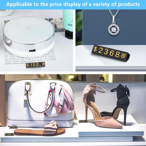Hookei Petites étiquettes de prix en plastique combinées écologiques Cubes de prix en acrylique transparent pour l'affichage de bijoux - Product Image 5