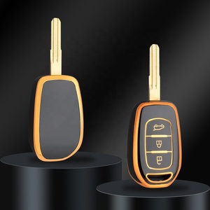 Custodia morbida per chiave a distanza per auto in TPU a 2/3 pulsanti per Renault Kwid Traffic Symbol <span class=keywords><strong>Dacia</strong></span> <span class=keywords><strong>Sandero</strong></span> Logan Duster 2016 - 2018 - Product Image 1