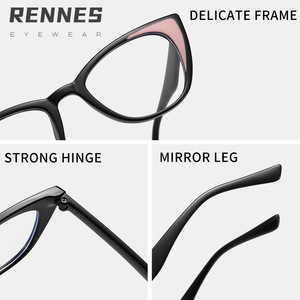 Haute qualité rétro décontracté oeil de chat Anti-lumière bleue lunettes modèles chauds Pack PC matériel étudiant myopie cadre - Product Image 5