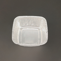 Umweltfreundlicher Einweg-Aluminiumfolie-Lebensmittelbehälter, Längliche Schale für Heiße Dampfgarung, Essenslieferung und Catering