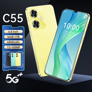 โทรศัพท์อัจฉริยะ capinha ทำจาก C55 celular realme โทรศัพท์ราคาถูก