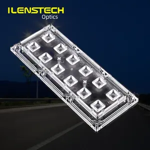 내구성 높은 베이 조명 2x6 led 렌즈 60x60 도 ILENSTECH 렌즈 제조 업체