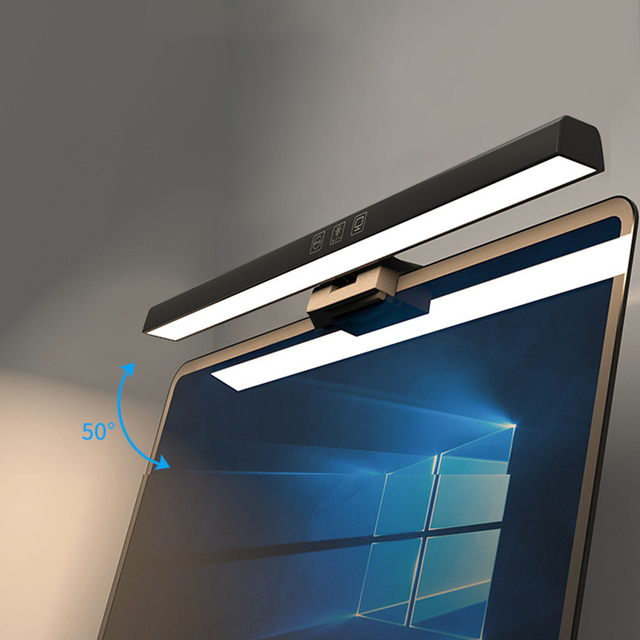 33cm 50cm Adjustable Screen Light Bar E-Reading USB Computer Desk Screen Lamp Monitor Light for Notebook PC Laptop Office Home