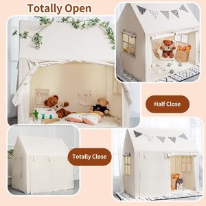 Tienda de Campaña Infantil de Lona <span class=keywords><strong>para</strong></span> Interiores/Exteriores, Tipi Infantil con Estilo de Juguete Suave, Regalo de Cumpleaños Perfecto <span class=keywords><strong>para</strong></span> Niños y <span class=keywords><strong>Niñas</strong></span> - Product Image 5