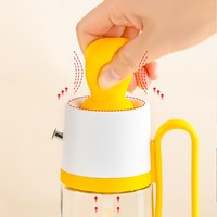 Glass Olive Oil and Vinegar Bottle with Brush for Cooking