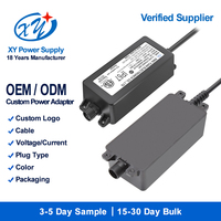Adaptateur secteur AC/DC étanche IP67 120V 240V vers 12V 24V 36V 90W, adaptateur de commutation de classe 2, fabricant OEM personnalisé
