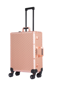 FAMA Certified Factory <strong>Professional</strong> Aluminum Fashion Open Durable <strong>Makeup</strong> Trolley <strong>Case</strong> with Stands KC-269 Rose Gold - Product Image 4