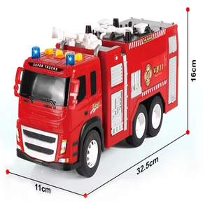 1/12 आकार घर्षण बचाव फायर इंजीनियरिंग ट्रक प्रकाश और लड़कों के प्लास्टिक सामग्री के लिए बैटरी खिलौना के साथ ध्वनि प्रभाव - Product Image 6