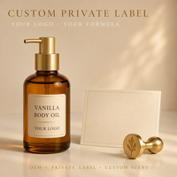 Huile Corporelle Naturelle Personnalisée Nourrissante Lissante Légère Effet Bonne Mine Huile de Soin Corporel Marque Privée Huile Corporelle Coco Vanille pour Femme