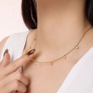 Dylam High Fine Elegance Design Jewelry 925 Silver Link Chain 5A Cubic Zirconia Multiple Pendants Necklace Stylish Jewelry - Product Image 4