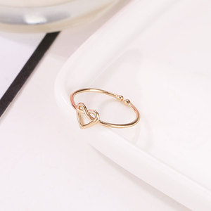 Anello Aperto a Cuore Infinito Regolabile Minimalista per Donne - Oro/Argento - Product Image 4