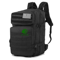 Mochila Táctica Personalizada de 45L, Impermeable, con Múltiples Bolsillos, Sistema Molle, para Senderismo, Camping, Pesca y Actividades al Aire Libre