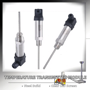 جهاز إرسال درجة الحرارة المتكامل بمخرج 4-20 مللي أمبير، وحدة استشعار قابلة للتوصيل 0-10 فولت، مقاومة حرارية PT100 من الفولاذ المقاوم للصدأ، تصنيع حسب الطلب - Product Image 3