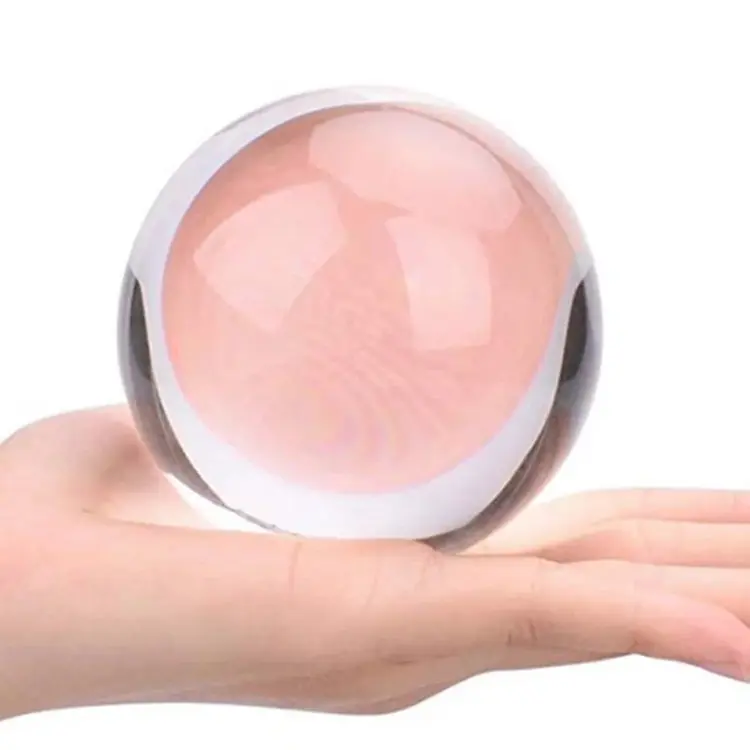 Esfera de cristal K9 transparente decorativa de tamaño personalizado mágico, bola de cristal transparente para fotografía