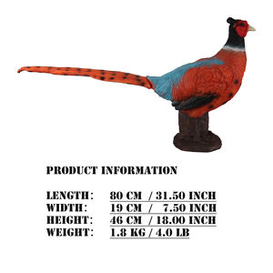 3D Animal Target Faisán Colorido PU Target con estacas de tierra estable para tiro con arco Práctica de caza - Product Image 2