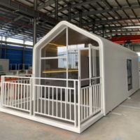 Maisonnette Modulaire Préfabriquée de Luxe, Portable, Mobile, en Conteneur, Type Capsule Spatiale