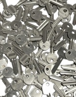Fournitures professionnelles pour serruriers - Lot de 50 ébauches de clés vierges mixtes pour la pratique et la découpe de clés