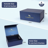 Boîte d'emballage cadeau magnétique en carton avec aimant de luxe