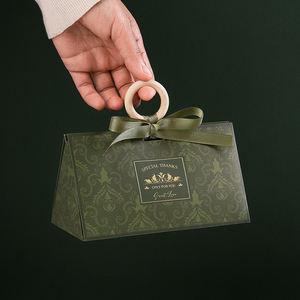 Grande Capacidade Triângulo Forma Saco De Papel Caixa De Embalagem Com Alças Festa Casamento Candy Favor <span class=keywords><strong>Gift</strong></span> <span class=keywords><strong>Box</strong></span> - Product Image 2