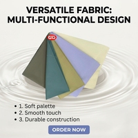 Tissu brocart infroissable en rayonne/polyester, 110-120 GSM, largeur 57/58 pouces, filature S/22