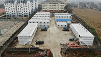 Maison conteneur pliable et démontable de 20 pieds, à assembler rapidement, pour dortoir de travailleurs de chantier
