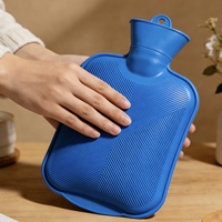 Bouteille d'eau chaude en silicone portable de 500 ml, mini chauffe-mains d'hiver