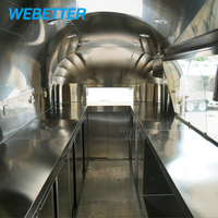 Webest – remorque de nourriture de kiosque de caravane de caravane de camion de restauration rapide de cuisine Mobile personnalisée