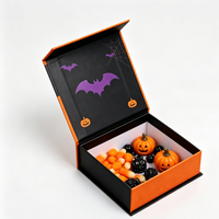 Boîtes cadeaux pliables magnétiques écologiques personnalisées CANDY, avec dos auto-adhésif, en carton ondulé, impression personnalisée