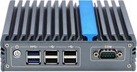 Ordinateur embarqué sans ventilateur, PC industriel J3710 J3160 IX17, 2 ports LAN, 2 ports DP, 2 ports CAN extensibles, large plage de tension 9-36V, fabriqué en Chine