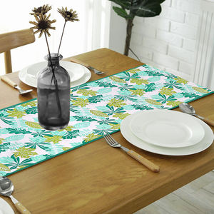 Chemin de table 100% coton pur imprimé, simple, écologique et durable pour la cuisine, la salle à manger et la décoration de la maison - Product Image 2