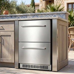 NE-356-8 Refrigerador de Cajón de 145L para Interiores y Exteriores, el Mejor Refrigerador Bajo Encimera con Compresor para Cocina y Hogar - Product Image 1