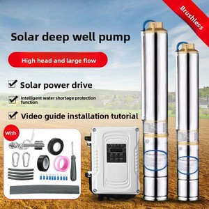 <span class=keywords><strong>Bomba</strong></span> <span class=keywords><strong>de</strong></span> Agua <span class=keywords><strong>Solar</strong></span> Fotovoltaica <span class=keywords><strong>de</strong></span> CC <span class=keywords><strong>de</strong></span> Alta Potencia y Alta Presión, <span class=keywords><strong>Bomba</strong></span> Centrífuga Sumergible para Pozos Profundos - Product Image 2